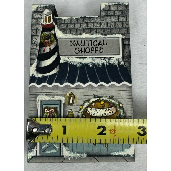 Brandywine Woodcrafts Nautical Shoppe Christmas Boat Parade Sign 7.25"x4.5" - Picture 5 of 5